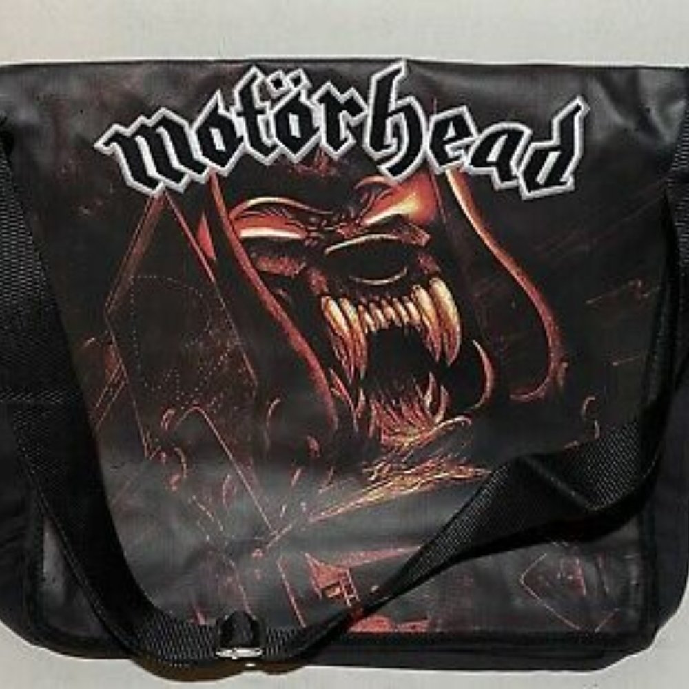 motorhead animal logo 2009 new messenger tote bag - inferno overkill lemmy bass